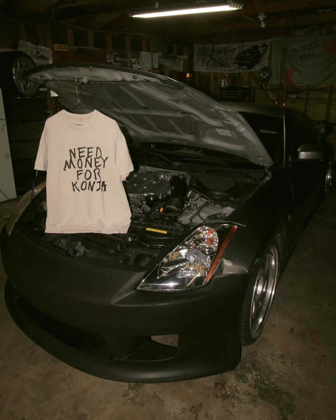 "Need Money for Konja" Limited Drop Zero - Oversized Weighted Tee